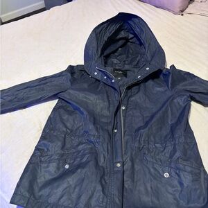 Talbot’s Navy Blue Hooded Jacket size 10P. Fits like a small